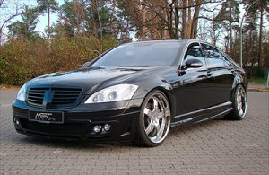 MEC Design BENZ S W221 Front Bumper with mesh inset ht