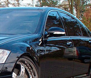 MEC Design BENZ S W221 LED Mirror Cover 2010 Style in Carbon (Carbon coating) Set NAhς
