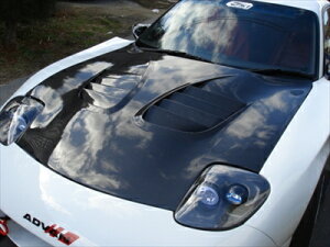 「長納期商品」 FD3S エアロボンネット フルカーボン クリア塗装済み