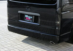 ハイエース 200系 ワイド 前期 リアバンパーステップスムージング 塗装取付込