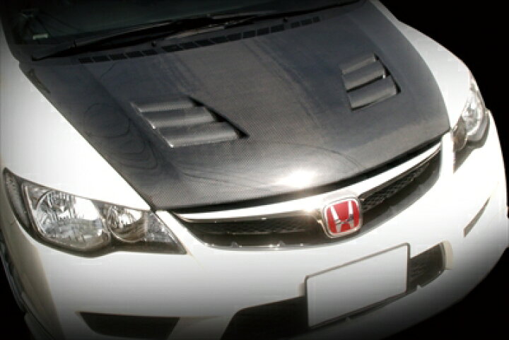 楽天市場】CIVIC FD2 TYPE-R SEIBON製 カーボンボンネット ダクト付き 