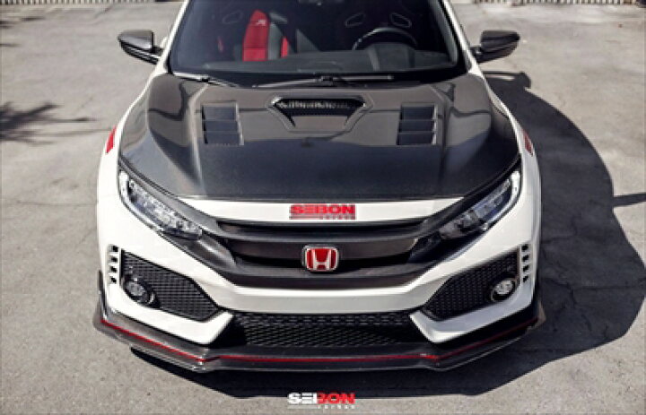 楽天市場】FK8 シビック TypeR カーボンボンネットタイプTS/SEIBON製 