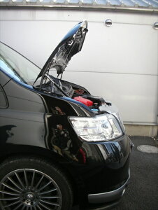 セレナ C25 ボンネットダンパー シングルタイプ シルバーカーボン ※車検証必要