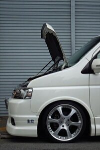 ステップワゴンスパーダ RF7 ボンネットダンパー ワイドオープン仕様 ブラックカーボン ※車検証必要