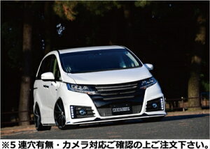 オデッセイ RC1前期 アブソルート フロントバンパー 5連穴有/カメラ対応 塗装取付込