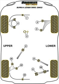 JZA80 スープラ フロント ロアアームブッシュ No.1 (2)