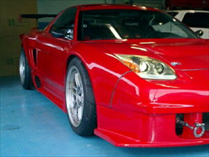 NSX フロントワイドフェンダー 塗装取付込