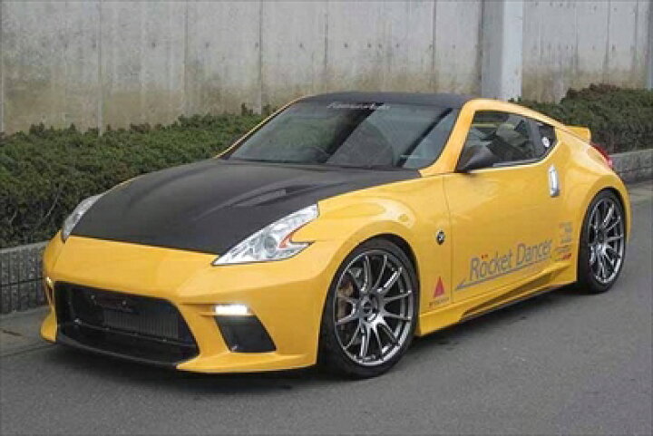 楽天市場】フェアレディZ Z34 エアロボンネット ウェットカーボン製 