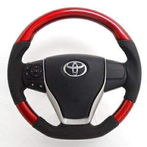 ヴォクシー(ハイブリッド) ZRR8#/ZWR80G オリジナルシリーズ ステアリング カラー:パールレッド×ブラックステッチ