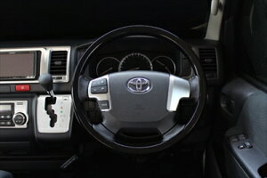 ハイエース 200系 4型 標準ボディ (13/12-) ステアリング オールウッド ピアノブラック