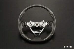 ハリアー 60系 ステアリングパンチングレザー本革 カーボン調