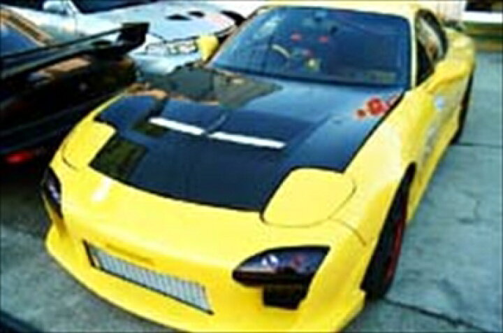 楽天市場】RX-7 FD3S カーボンボンネット タイプ I/ネット無 クリア 