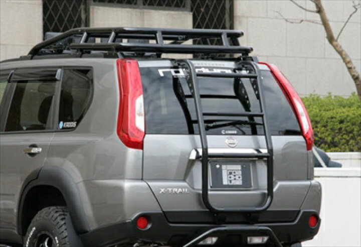 楽天市場】エクストレイル T31 リアラダー アルミ製 ブラックパウダー  