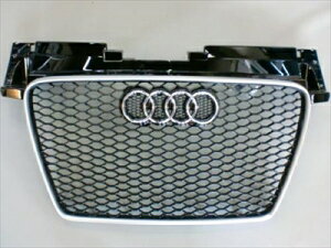 Audi TT 8J TTRS 純正フロントグリル シルバーフレーム 本体のみ 取付込