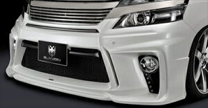 ヴェルファイア 20系 Z/ZR 後期 GLANZEN フロントバンパー LED付 塗装済 ブラック 202