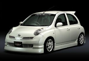 MARCH K12 前期 FRONT HALF SPOILER 塗装取付込
