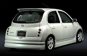 MARCH K12 前期 REAR HALF SPOILER 塗装取付込