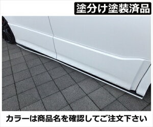 ヴォクシー 80系 ZS JOULE サイドフラップ FRP製 塗分け塗装済 ボルドーマイカメタリック (3R9)×マットブラック 取付込