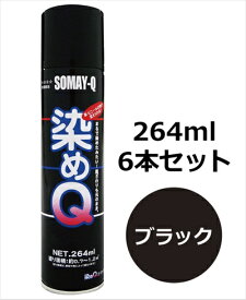 染めQエアゾール 264ml 6本セット ブラック