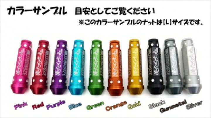 楽天市場】俺たちナット Lサイズ+王冠キャップ ピッチ1.25 4個1セット 
