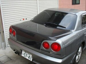 スカイラインセダン R34 4ドア トランク カーボン 取付込
