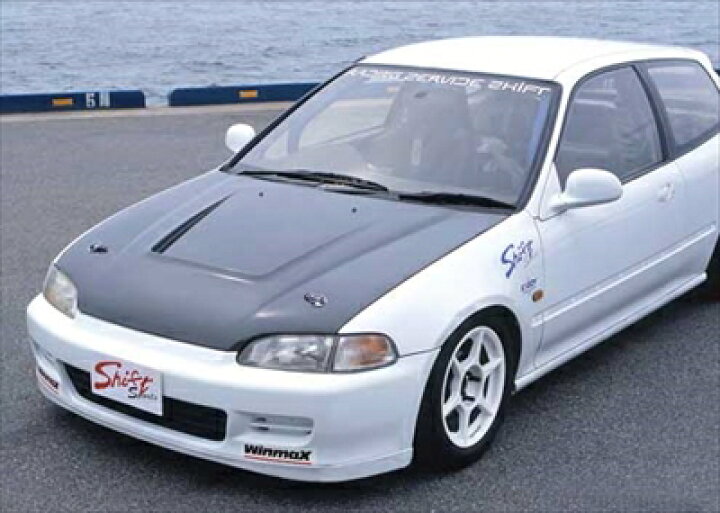 楽天市場】シビッククーペ EJ1 エアロボンネット FRP製 : Autostyle
