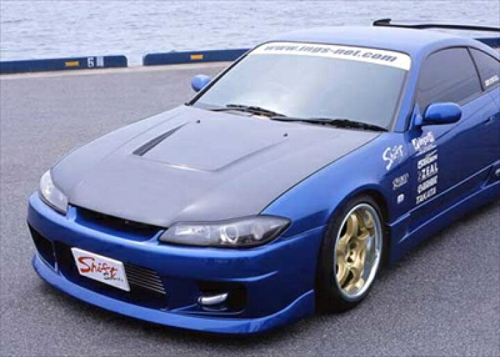 楽天市場】シルビア S15 (99.01〜02.08) エアロボンネット FRP製 塗装 