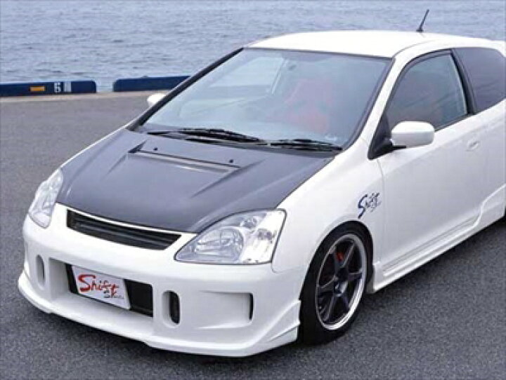 楽天市場】シビックタイプR EP3 エアロボンネット FRP製 塗装取付込 