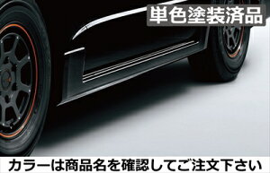 ハイエース 200系 4型 標準ボディ モデリスタ Version II サイドスカート ABS製 単色塗装済 スパークリングブラックパール(220)