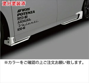 アルファード 30系 前期 Sグレード サイドアンダーエクステンション 塗分け塗装済 グレーメタリック/マットブラック
