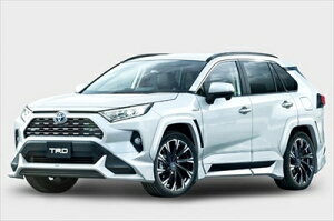 XA50型 RAV4 ストリートモンスター フロントスポイラー(LED無) ICS付車 純正フォグ無し車用 塗装済 アティチュードブラックマイカ/218