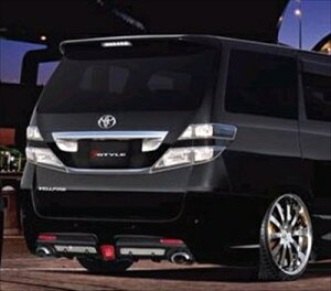 ヴェルファイア 20系 前期 MAGIC リアバンパースポイラー 塗装取付込