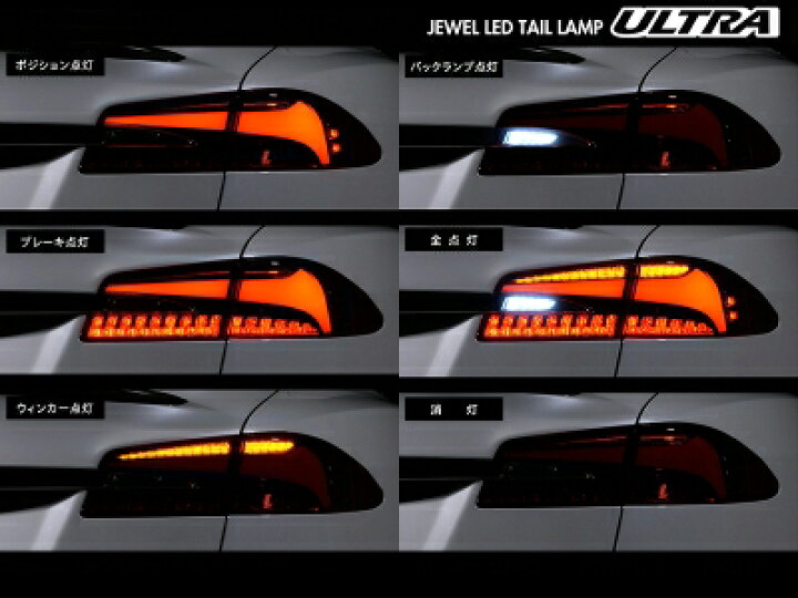 楽天市場】テスラ モデルS JEWEL LEDテールランプ ULTRA レッドレンズ 