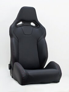 JADE スタイリッシュシートカバー for RECARO SR-S ブラック×レッドステッチ