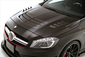 A45 AMG COOLING BONNET HOOD SYSTEM-2 with side finduct FRPi[o[CARBON^louver CARBONj ht