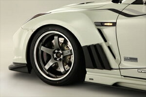 R35GT-R f14 Ver. FRONT FENDER with Carbon Louver FinsiFRP+J[{j hς