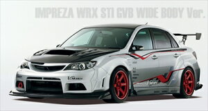 CvbT WRX STi GVB WIDE BODY Ver. WIDEpSIDE SKIRTiSIDE AIR PANEL & BIG UNDER BOARDj FRP hς