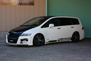 オデッセイ RB1 エアロ4点キット 後期:フロントタイプ4/リアタイプ1 塗装取付込