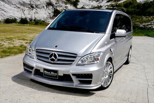 MERCEDES BENZ V-CLASS W639 Sports Line Black Bison Edition For ~�f11y (�f12y LOOK �ϐgKIT) FRONT BUMPER SPOILER�iLED INSERT ADAPTER�͕ʔ��j