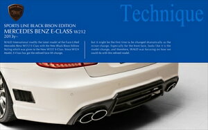 SPORTS LINE BLACK BISON EDITION MERCEDES BENZ E-CLASS W212 i2013`@@j D.T.M SPORTS }t[ (TWIN240×2) t