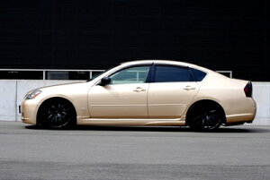 フーガ Y50 前期型 サイドスカート 塗装取付込