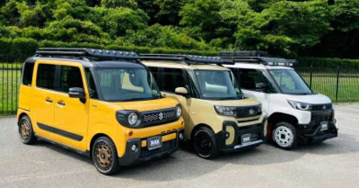 楽天市場】スペーシアギア MK53S ルーフラック BUSTERS-MINI-WIDE 