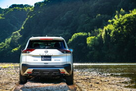 T33 エクストレイル CROSS LINE リアバンパーガード AES製 つや消しブラック仕様