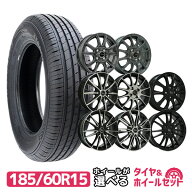 185/60R15 選べるホイール サマータイヤホイールセット(185/60-15 185-60-15 185 60 15)夏タイヤ 15イン…