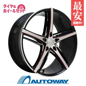 【P10倍！4/24 20:00～4時間】225/40R19 サマータイヤ タイヤホイールセット LUXALES PW-V1 19x8.5 +38 114.3x5 BK&P/R.MILLING + Dimax R8+ RUNFLAT 【送料無料】 (225/40/19 225-40-19 225/40-19) 夏タイヤ 19インチ