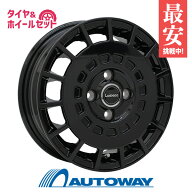 155/65R14 サマータイヤ タイヤホイールセット LUMACA MODEL-3 14x4.5 +43 100x4 BLACK + ZT6000 ECO 【…