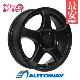 【P10倍！6/4 20:00～】【取付対象】165/65R14 サマータイヤ タイヤホイールセット FINALIST FZ-S5 14x5.5 +38 100x4 MBL + HF201 【送料無料】 (165/65/14 165-65-14 165/65-14) 夏タイヤ 14インチ