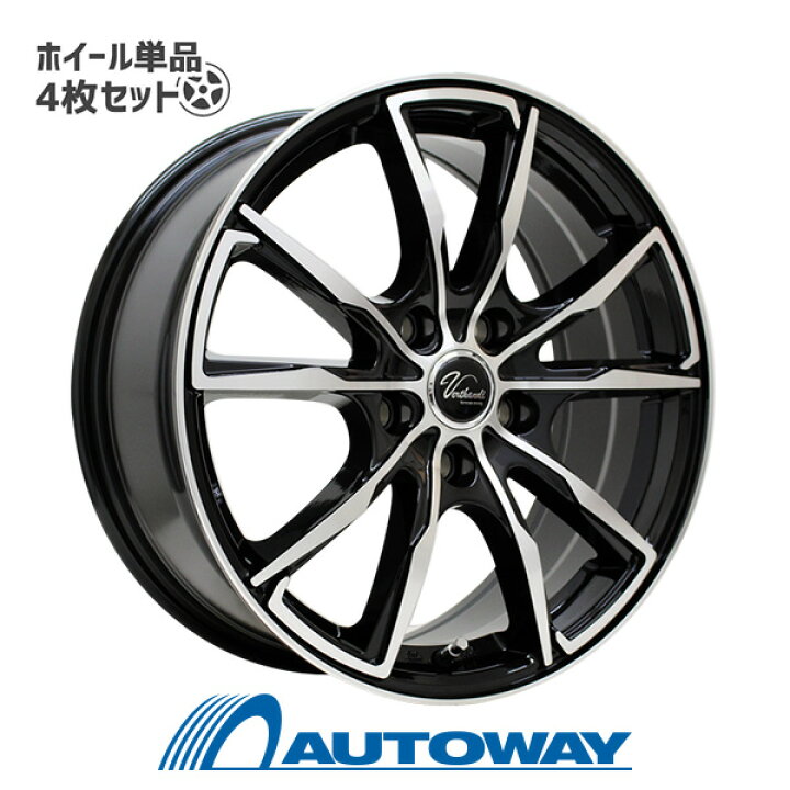 楽天市場】【4枚セット】 Verthandi PW-S10 16x6.5 +48 100x5 BK 