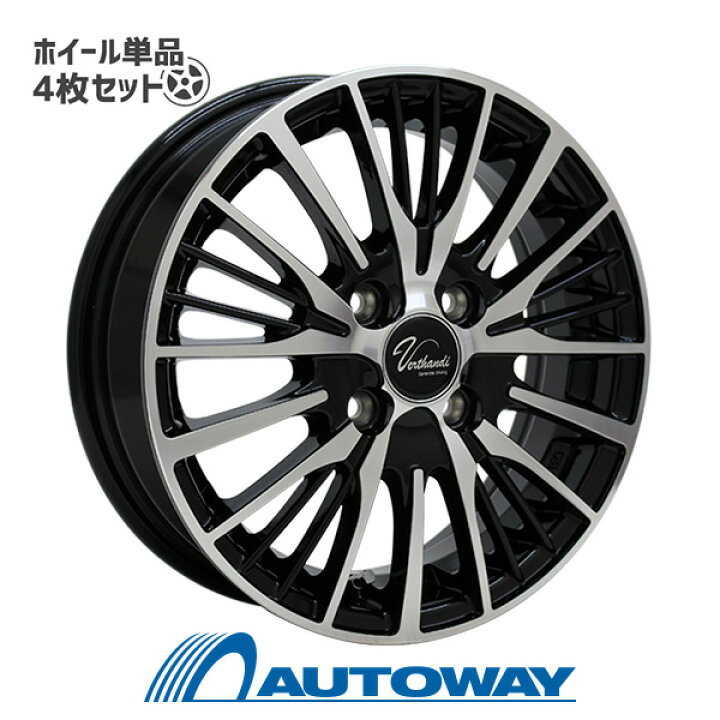 楽天市場】【4枚セット】 Verthandi YH-S25V 15x5.5 +43 100x4 BK 