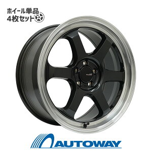 �yP�ő�29�{�I6/1�z�y4���Z�b�g�zMID RACING R06 18x8.5 45 100x5 CBK/RP �z�C�[���P�i 18�C���`